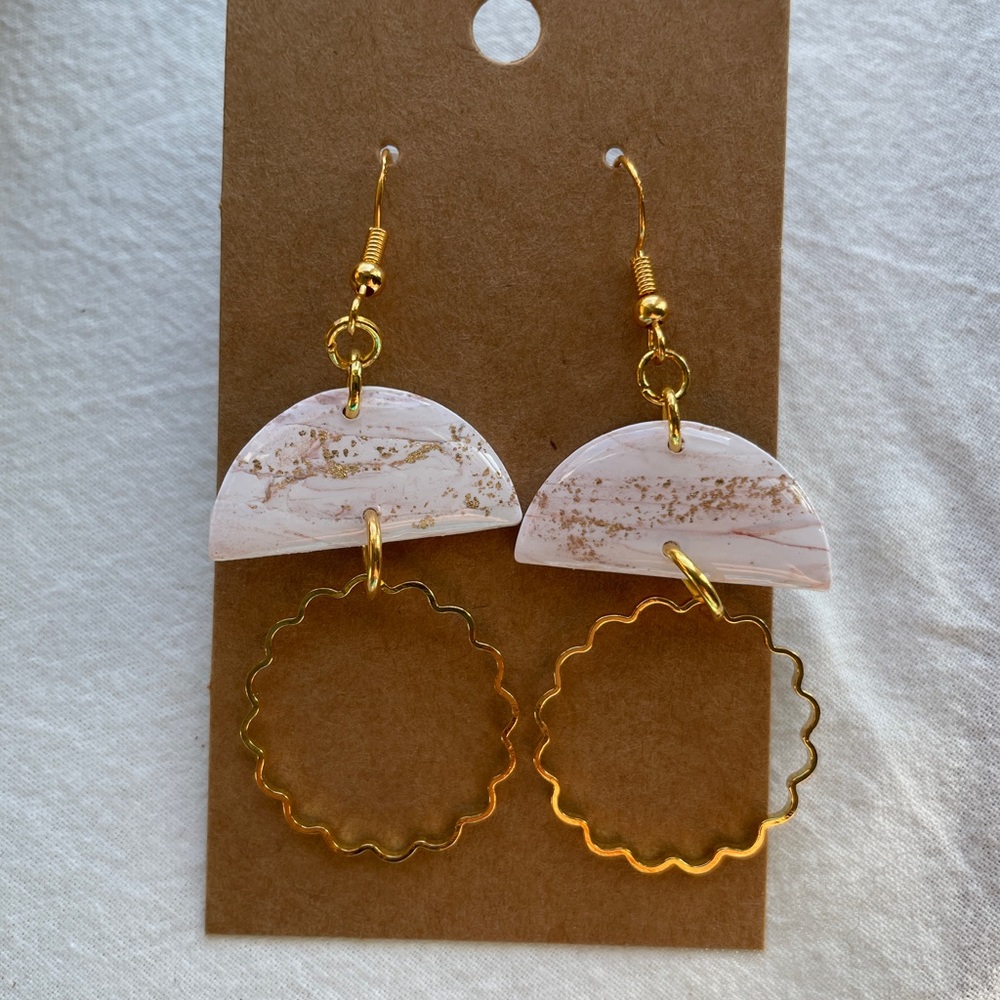 Marble Collection Handmade Polymer Clay Earrings